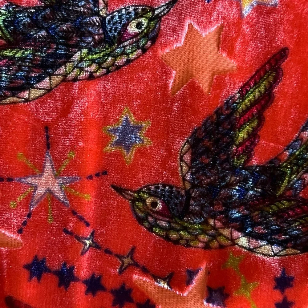 NWOT Maeve Anthropologie Dark Orange Velvet Top 6 - Picture 13 of 13